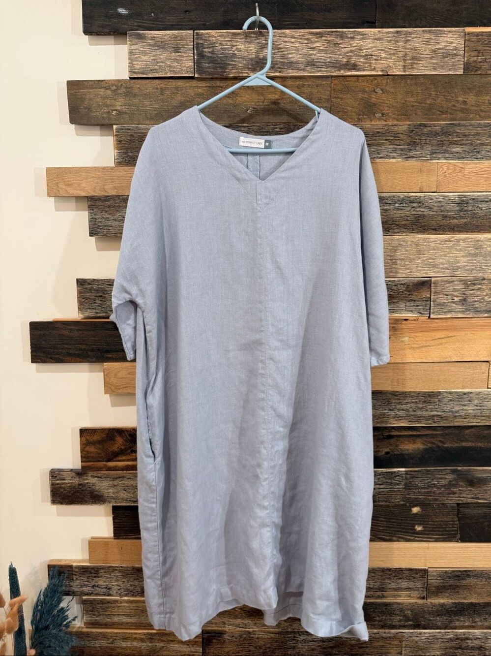 NotPerfectLinen boho lagenlook midi dress size Medium
